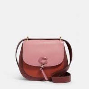 Coach Remi saddle bag, small multicolor colorblock